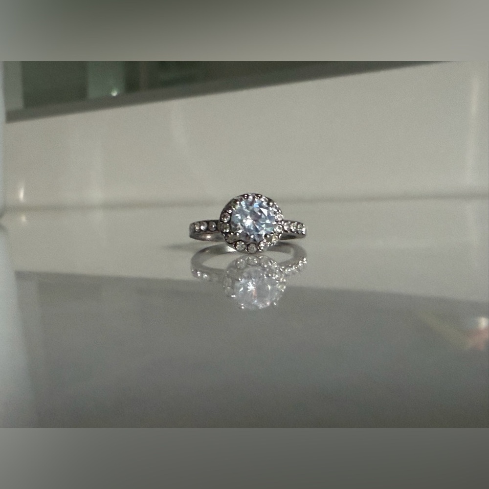 Silver Ring with Sapphire Gemstone